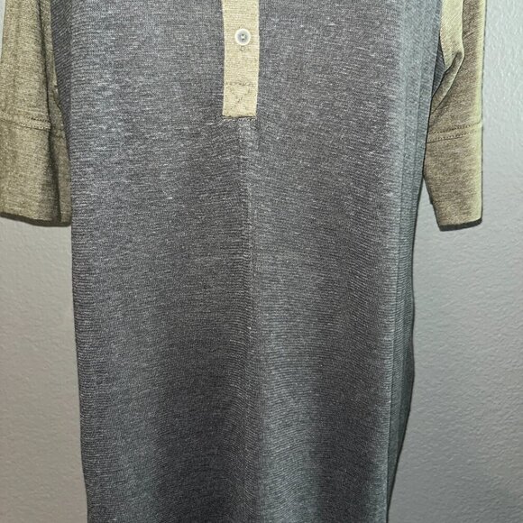 PRANA SUSTAINABLE QUALITY BUILT FOR THE JOURNEY HEMP BLEND COZY UP HENLEY DRESS - Picture 3 of 15